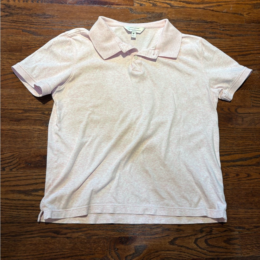 Banana Republic Light Pink Polo Shirt